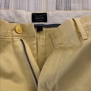 J. Crew Stretch Men’s Chino Pants in Light Yellow Length 32